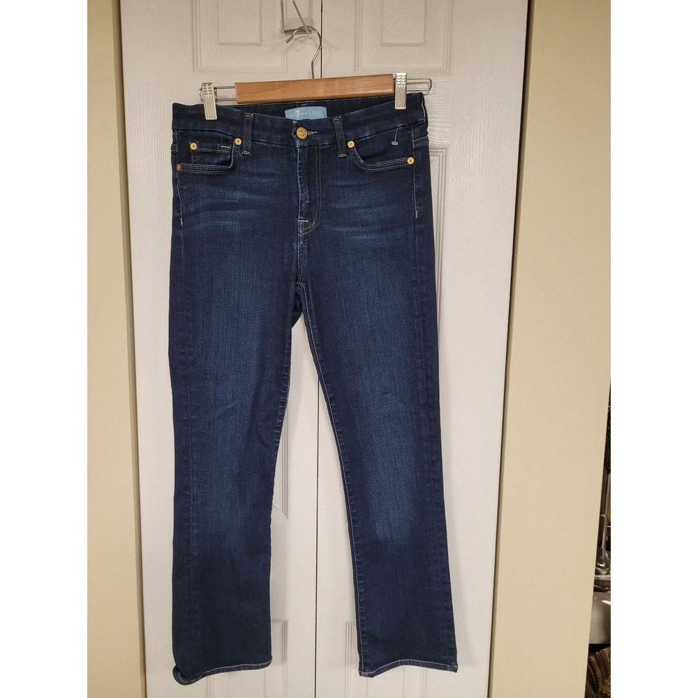 7 For All Mankind b(air) Mid Rise Kimmie Stretch Denim Dark Wash Jeans Size 29